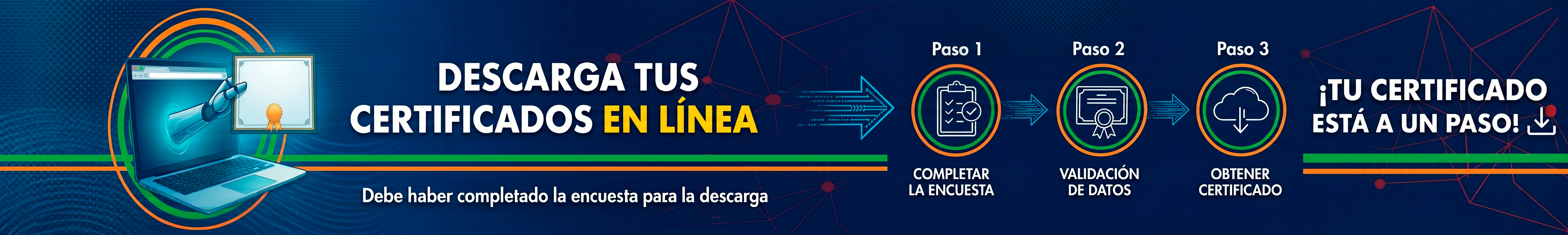 Descarga tus certificados en línea